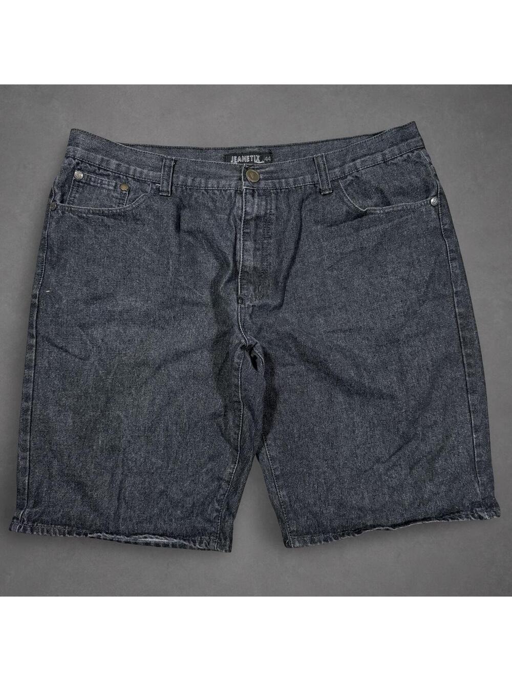 JEANETIX Y2K Black Denim Jorts Baggy Shorts Size 44